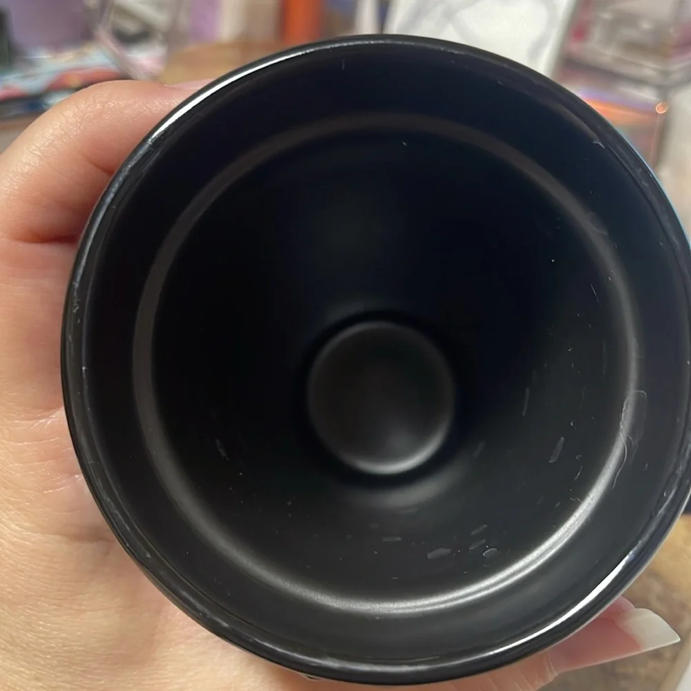 Starbucks Matte Black Studded Ceramic Tumbler- Dot Collection 2015